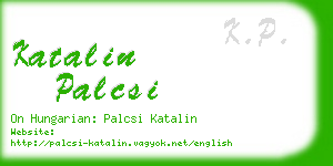 katalin palcsi business card